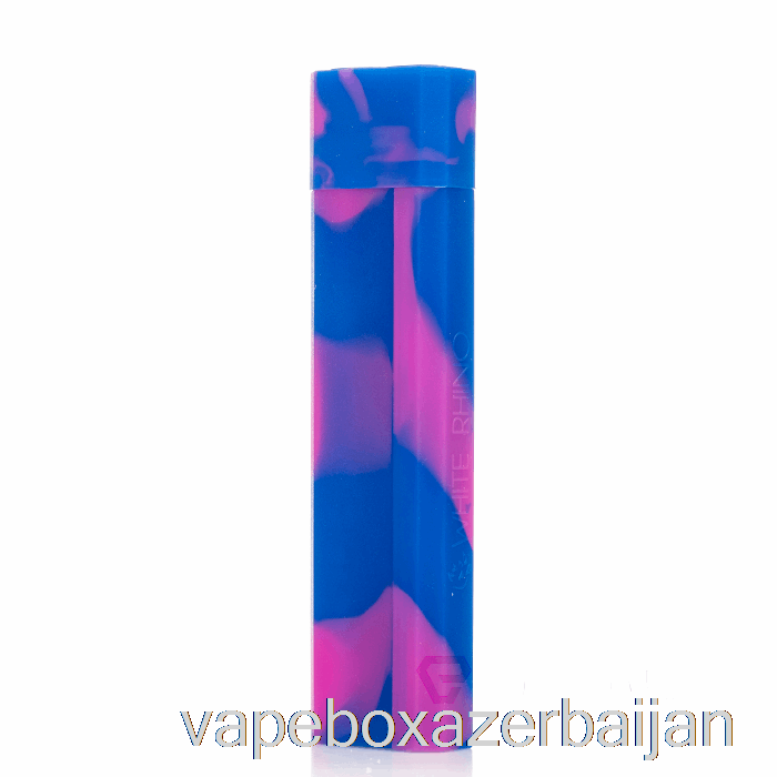 E-Juice Vape White Rhino Silicone Dab Out [Pyrex] Purple Blue